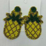 Pineapple Beaded Earrings