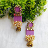 Gauri Purple Small Jhumki