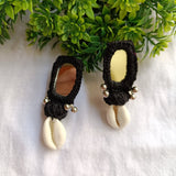 Black Mirror Cowrie Shell Earrings