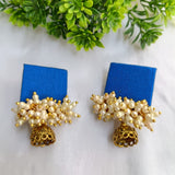 Netri Blue Small Jhumki Studs