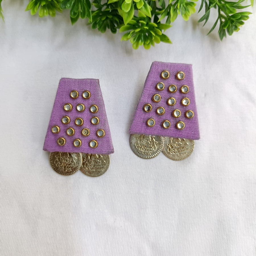 Mala Purple Earrings