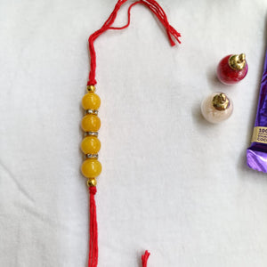 Sadhana Yellow Bhai Rakhi