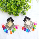 Rainbow Black Earrings