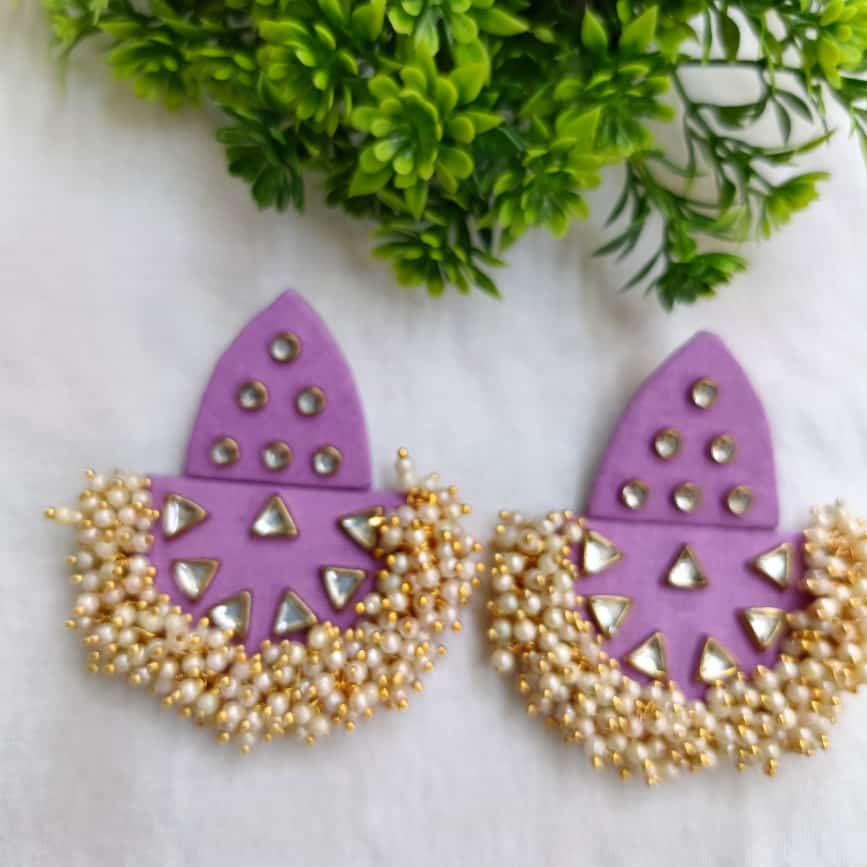 Tina Purple Earrings