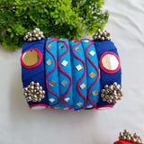 Gita Blue Fabric Bangles