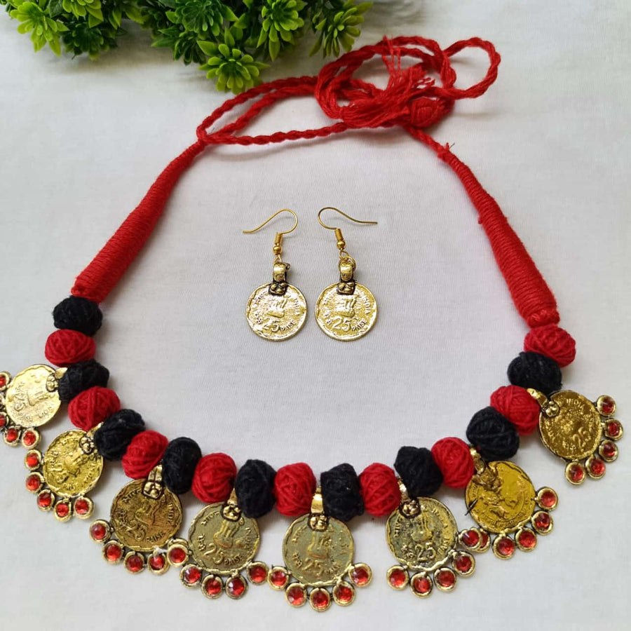 Golden Afgani Necklace Set