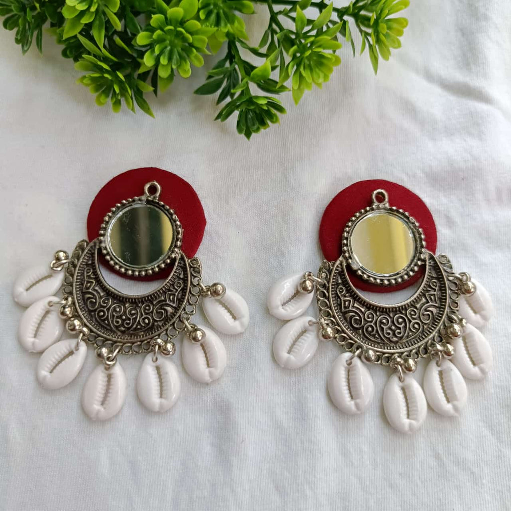 Shanaya Maroon Earrings