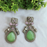 Rajrani  Mint Monalisa Earrings