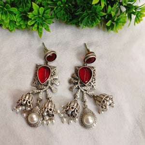 Shabira Red Jhumka