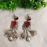 Shabira Red Jhumka