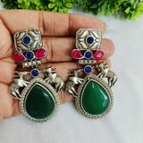 Rajrani Green Monalisa Earrings