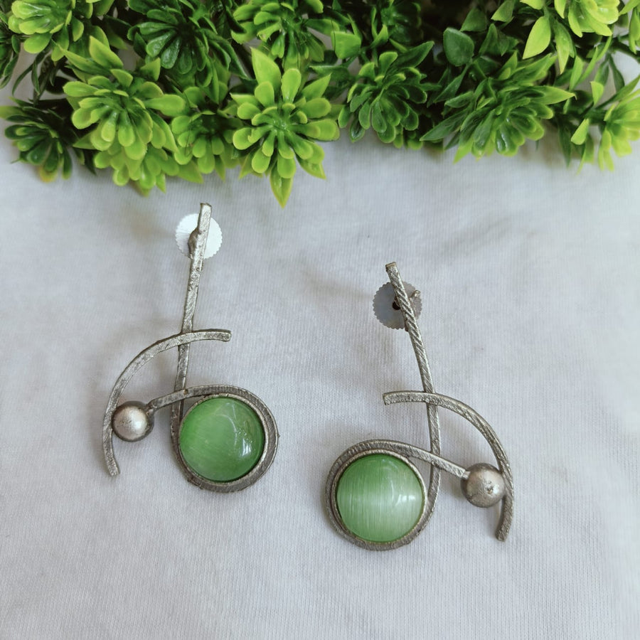 Begum Green Earrings