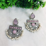 Chandramani Baby Pink Earrings