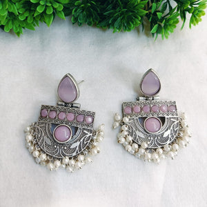 Chandramani Baby Pink Earrings