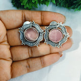 Baby Pink Flower Earrings