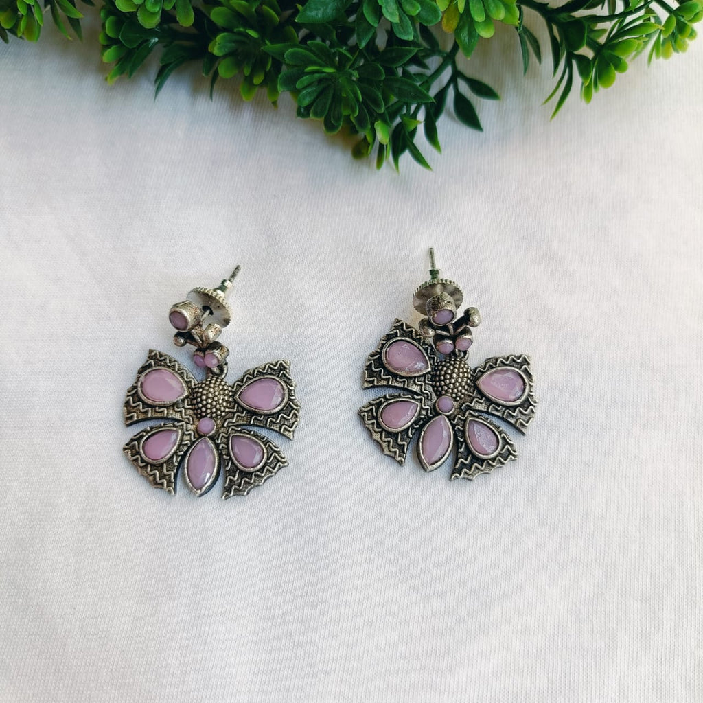 Ravina Butterfly Pink Earring