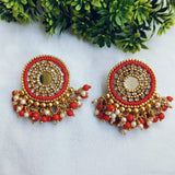 Nayantara Red Bridal Choker set with mangtika