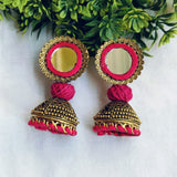 Ojas Pink Mirror Earrings