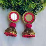 Ojas Pink Mirror Earrings