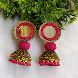 Ojas Pink Mirror Earrings