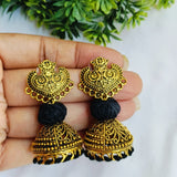 Tanna Black Antique Earrings