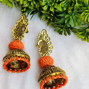 Tanaya Orange Earrings