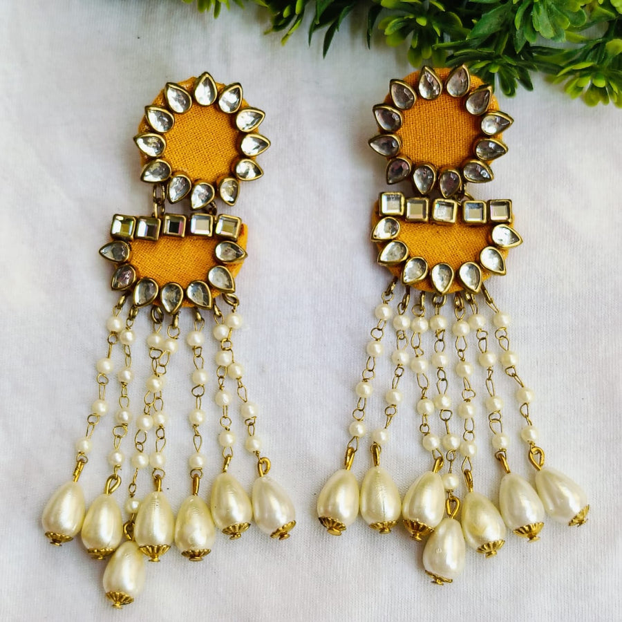 Ragini Musturd Jhumar Earrings