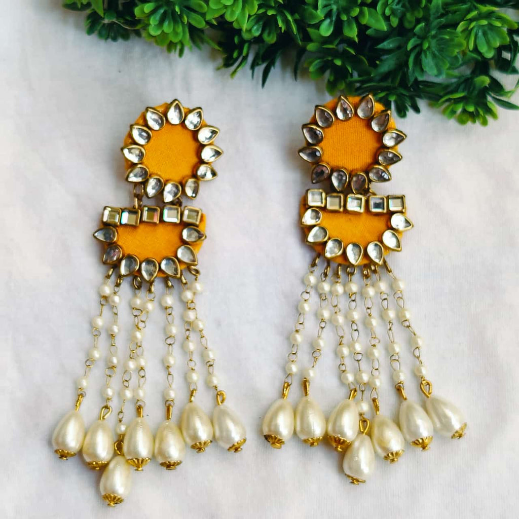 Ragini Musturd Jhumar Earrings