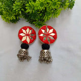 Red Mirror Earrings