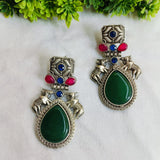 Rajrani Green Monalisa Earrings