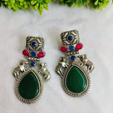 Rajrani Green Monalisa Earrings